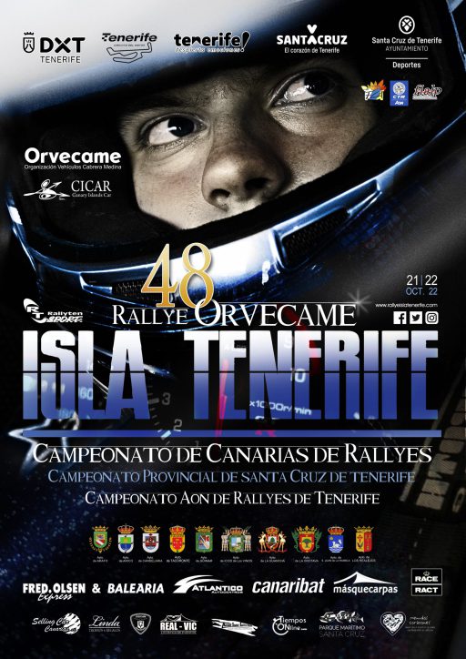 El 48º Rallye Orvecame Isla Tenerife se presentará el próximo jueves