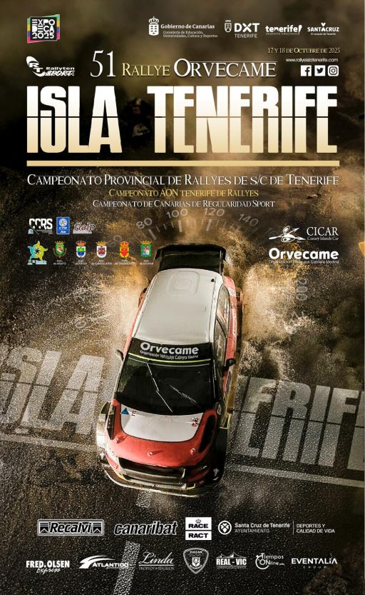 90 equipos tomarán la salida este sábado en el 51º Rallye Orvecame Isla Tenerife