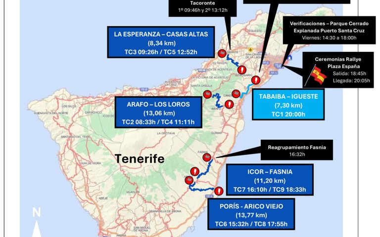 Rallyten Sport abre inscripciones para el 51º Rallye Orvecame Isla Tenerife
